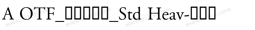 A OTF_タカハンド_Std Heav字体转换